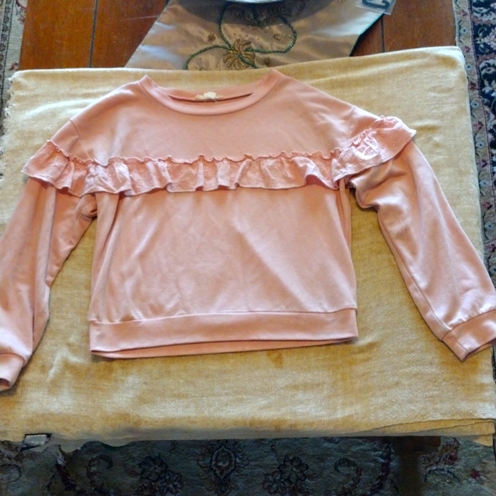 Pink Ruffly Crop Top